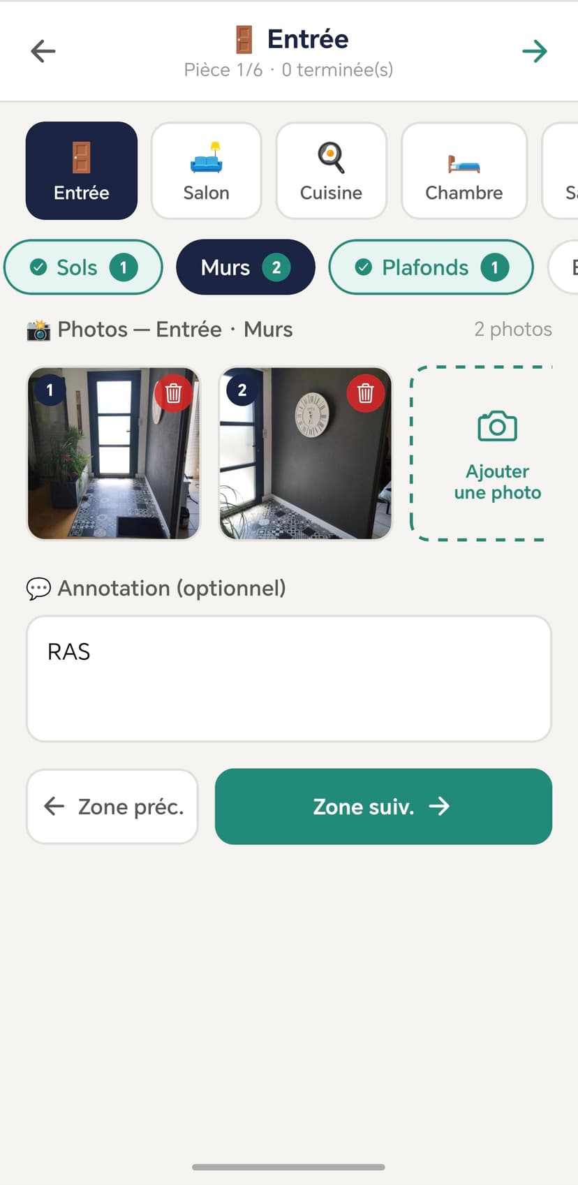 Parcours guidé pièce par pièce — LocaCheck